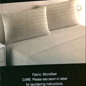 Amy Miller Home Queen Embossed Sheet Set - Grey, NWT